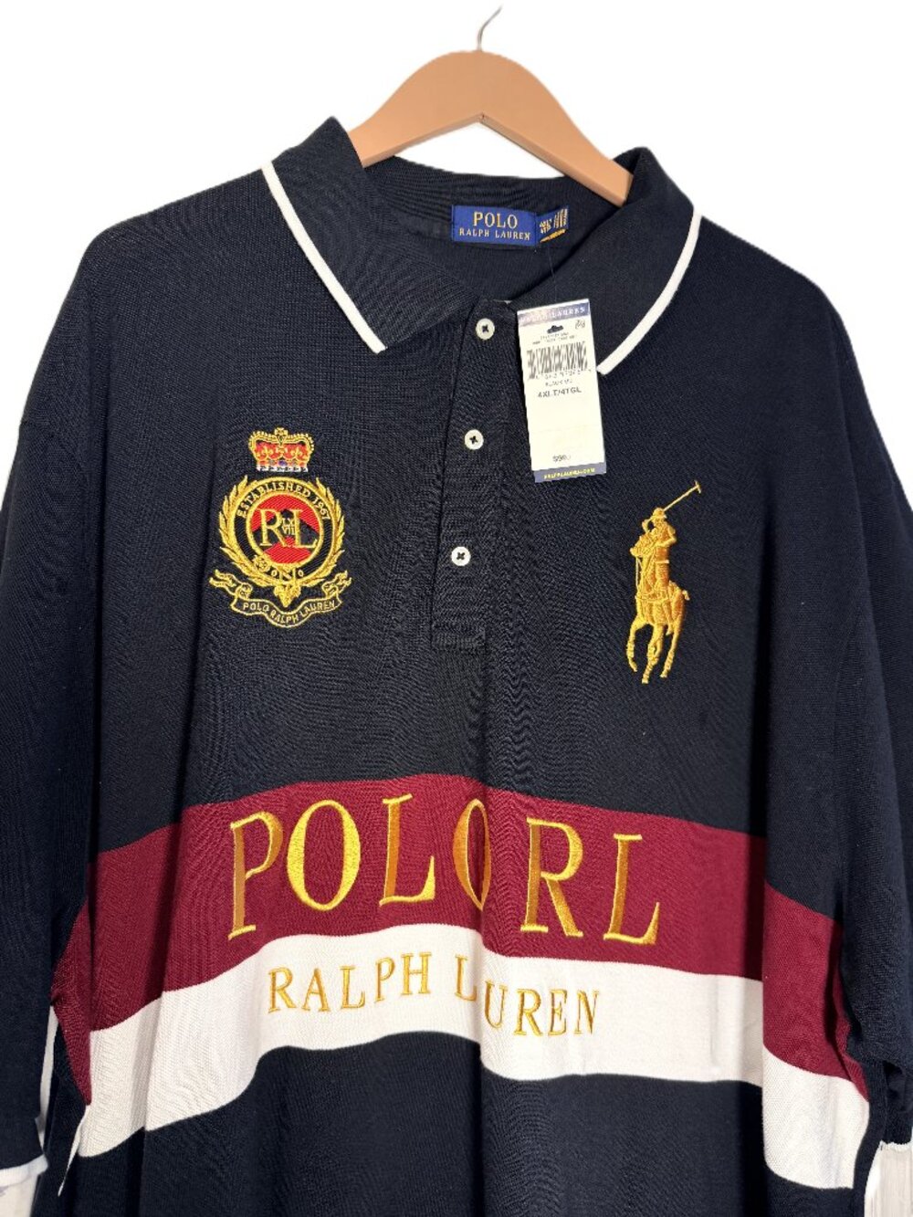 4XL / 4XLT Carhartt, Ralph Lauren & Adidas Polo Shirt Long Sleeve Bundle of 5